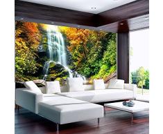 Papier peint intissé 100x70 cm - 3 couleurs au choix - Top vente - Papier peint - Tableaux - muraux - déco - XXL - 100x70 cm - nature paysage cascade 10110903-43