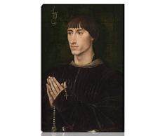 Rogier Van Der Weyden Étiré Giclée Impression sur Toile-De célèbres Tableaux Beaux Arts Affiche-La Reproduction Décoration Murale Prêt à accrocher(Diptyque Ou Philippe De Croyance) #NK