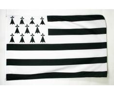 DRAPEAU BRETAGNE 90x60cm - DRAPEAU BRETON - FRANCE 60 x 90 cm - DRAPEAUX - AZ FLAG