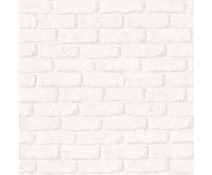 Papier peint brique pierre imitation Tapisserie chambre 343011 34301-1 A.S. Création Boys & Girls 6 | Gris/Blanc | Rouleau (10,05 x 0,53 m) = 5,33 m²