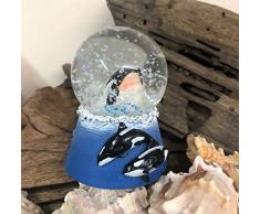 Mezzaluna Gifts Boule à Neige Orca Whale Coastal