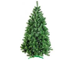 DecoKing 52518 180 cm Sapin de Noël Artificiel Socle en Plastique Arbre de Noël Fête de Noël Vert Lena