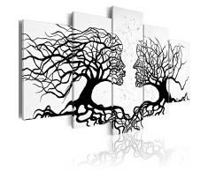 B&D XXL murando Impression sur Toile intissee 200x100 cm 5 Pieces Tableau Tableaux Decoration Murale Photo Image Artistique Photographie Graphique Abstraction Abstrait a-A-0104-b-m