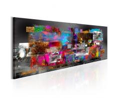 murando - Impression sur toile - 120x40 cm - 1 Piece - Image sur toile - Images - Photo - Tableau - motif moderne - Décoration - tendu sur chassis - abstraction abstrait coloré f-A-0484-b-b