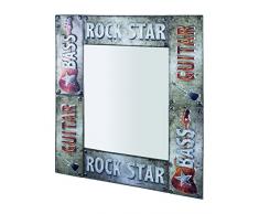 Haku 89980 Style Vintage Miroir Murale en MÃ©tal Multicolore 3 x 64 x 74 cm