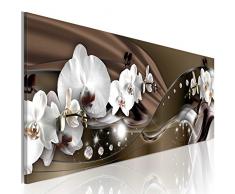murando - Impression sur toile - 135x45 cm - 1 Piece - Image sur toile - Images - Photo - Tableau - motif moderne - Décoration - tendu sur chassis - orchidée fleurs b-A-0072-b-c