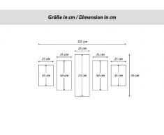 Impression sur toile - 5 Parties - largeur : 125cm, hauteur : 70cm - Image sur toile - Photo N° 2254 - plusieurs éléments - prete a suspendre - encadrée - Tableaux pour la mur - motif moderne - Décoration - pret a accrocher - tableau: EA125x70-2254