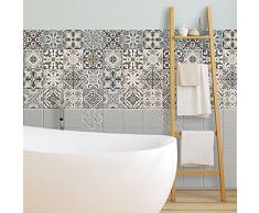 (36 Pieces) carrelage adhésif 10x10 cm - PS00025 - Horta - Adhésive décorative à Carreaux pour Salle de Bains et Cuisine Stickers carrelage - Collage des tuiles adhésives