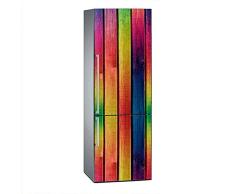 Oedim Stickers Autocollants Frigo Imitation Bois Multicolore 185x60 cm | Vinyle Adhésif pour réfrigérateur Résistant et Facile dappliquer | Étiquette Adhésive Décorative dune Conception élégante