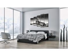 Impression sur toile - 5 Parties - largeur : 150cm, hauteur : 100cm - Image sur toile - Photo N° 3165 - plusieurs éléments - prete a suspendre - encadrée - Tableaux pour la mur - motif moderne - Décoration - pret a accrocher - tableau: EG150x100-3165