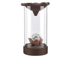 Mumusuki Porte-encens de fumée de refoulement pour la décoration intérieure, Porte-cône dencens de fumée de refoulement Ornement de décor de brûleur avec Couvercle en Acrylique et 10 cônes dencens