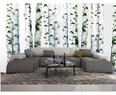 Papier Peint 3d Trompe L'oeil moderne forêt de bouleau 415cmX254cm