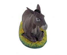 Figurines crèche âne, crèche nativité en céramique de Caltagirone décorée à la main