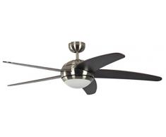 Pepeo Ventilateur de plafond Melton Nickel/Brun