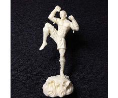 Jjzhb Statuette Figurine Lee Sin modèle Classique, Blanc Fruit DIvoire Poudre Statue, Jeu Classique LOL Statue, Cadeau danniversaire de Vacances, Hauteur 14cm