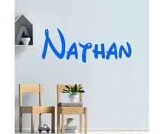 Stickers personnalisé prénom disney. Décoration mur chambre enfant/bébé. 14 couleurs au choix.