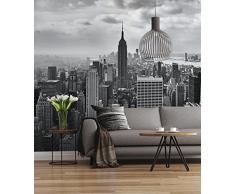 Sunny Decor Poster mural New York City 8 parties Noir/blanc 368 x 254 cm