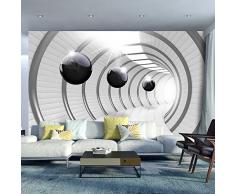 murando Papier peint intissé 350x256 cm Décoration Murale XXL Poster Tableaux Muraux Tapisserie Photo Trompe loeil Abstrait Sphere 3D Blanc Noir a-C-0001-a-a