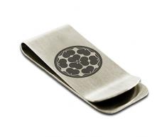 Acier Inoxydable Cimier Samouraï Chosokabe Porte-Carte de crédit avec Pince à Billets