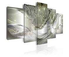 murando - Impression sur Toile Abstrait Fleurs 100x50 cm - 5 Pieces - Images - Photo - Tableau - Motif Moderne - Décoration - tendu sur Chassis -Pissenlit a-C-0087-b-p