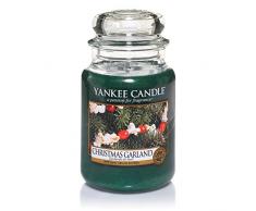 Yankee Candle bougie jarre parfumée, grande taille, Guirlande de Noël, jusquà 150 heures de combustion