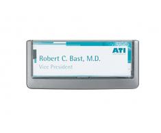 Durable 486037 Click Sign Plaque de Porte et de Signalisation avec Cadre Profilé Plastique Coloris Gris Graphite pour Insertions Format Titre 149 x 52,5 mm