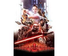 Komar 4-4113 Papier peint photo EP9 184 x 254 cm (largeur x hauteur), Rey, Jedi, Star Wars 9, Skywalker, Tapisserie, décoration murale, 4–4113, multicolore