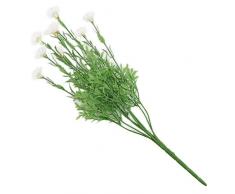 Muzhili3 1 Pc 9 Têtes Artificielles Chrysanthème Fleurs De Mariage Banquet Parti Décoration White