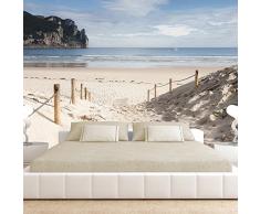 murando Papier peint intissé 300x210 cm Décoration Murale XXL Poster Tableaux Muraux Tapisserie Photo Trompe l'oeil plage nature ciel lac c-B-0028-a-a