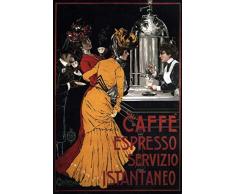 Affiche publicitaire Vintage - Caffé Espresso - Format 40 x 60 cm