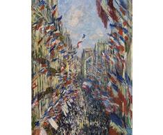 Claude Monet The Rue Montorgueil in Paris Extra Large Art Print Wall Mural Poster Premium XL Grand Art Mur Affiche