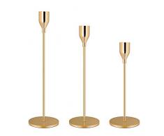 GoMaihe Bougeoirs Détenteurs 3 Pcs Différentes Tailles, 33/28 / 24cm Chandelier Candélabres Decoration Table pour Saint Valentin De Noël Mariage Cérémonie Anniversaire