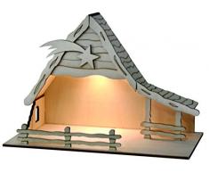 SOL EXPERT Crèche de Noël Bethléem Solaire Group 44411 de –, Kit, Bois, Naturel