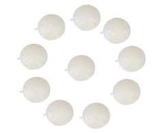 (Dia: 3.8cm)Lot de 90 Bougies Flottantes 1.5-2H d’Autonomie Paraffine Ivoire pour Decoration Mariage Maison Repas