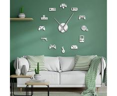 Contrôleur de jeu Vidéo DIY Géant Horloge Murale Jeu Joysticks Autocollants Gamer Mur Art Signes De Jeu Vidéo Garçon Chambre Chambre Salle De Jeu Décor