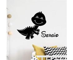 Stickers Prénom personnalisé | Sticker Autocollant Nom Personnalisable - Décoration Murale Chambre Enfant | 2 Planches de 25 x 25 cm et 40 x 25 cm - Noir