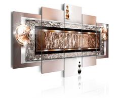 Impression sur toile 200x100 cm - Grand format - XXL - 3 couleurs au choix- 5 pieces - Image sur toile – Images – Photo – Tableau - motif moderne - Décoration - tendu sur chassis - abstraction abstrait 020101-216 200x100 cm