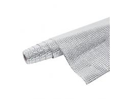 Yosoo Autocollant Mur en papier d'aluminium Papier Anti-huile Feuille Isolation Thermique Anti-humidité Auto-adhésif Amovible pour Cuisine Salle de bains Voiture