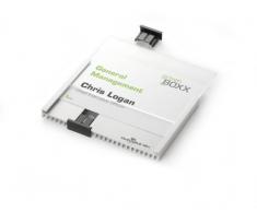 Durable 480123 Info Sign Plaque de Porte et de Signalisation Matériau Aluminium Massif pour Insertions Format A6 Paysage 149 x 105,5 mm