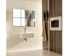 Ducomi® Lux Design – Miroir Autocollant de mur 15 x 15 cm – Idéal pour décorer la maison et daugmenter le point de lumière 16 Espejos