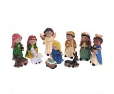 TOUS LES CADEAUX 11 Figurines de Crèche de Noël - Nativité - Santons de Noël réalistes - Design Moderne
