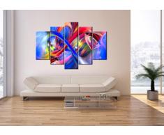 Impression sur toile - 5 Parties - largeur : 150cm, hauteur : 100cm - Image sur toile - Photo N° 2294 - plusieurs éléments - prete a suspendre - encadrée - Tableaux pour la mur - motif moderne - Décoration - pret a accrocher - tableau: EA150x100-2294
