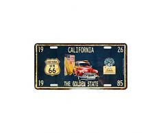 Plaque Immatriculation Américaine California - Route 66