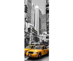 PPA DESIGN Sticker Autocollant Porte Déco Taxi New York - SP1103 * Plusieurs Dimensions Disponibles (73x204cm)