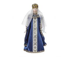 Poupée en Porcelaine Faite à la Main dans Un Costume Folklorique Traditionnel Russe 27 cm 23-18