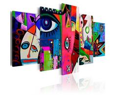 murando - Impression sur toile - 200x100 cm cm - 5 pieces - Image sur toile - Images - Photo - Tableau - motif moderne - Décoration - tendu sur chassis - abstraction abstrait a-A-0113-b-n
