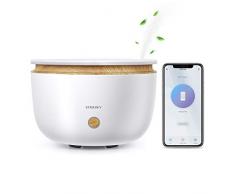 Alexa Diffuseur dHuiles Essentielles WiFi, Etersky 500ml Humidificateur dAir Maison Smart Aromathérapie Diffuseur de Parfum Electrique, Compatible avec Alexa/Google Home, Timer et Contrôlé par APP
