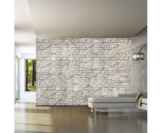 Papier peint intissé ! 350x245 - 3 couleurs au choix - Top vente - Papier peint - Tableaux muraux déco XXL - brique noyaux f-A-0004-a-c