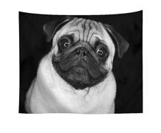 Nunbee Tapisserie Tenture Mandala Tenture Hippie Etoile Elephant Tapisserie murales Indienne 3D Wall noël Tapestry Chambre d'étudiant Décoratifs, Chien2 150 * 100cm