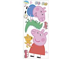 RoomMates Sticker géant repositionnable Peppa Pig et George Pig 45,7CM X 101,6CM